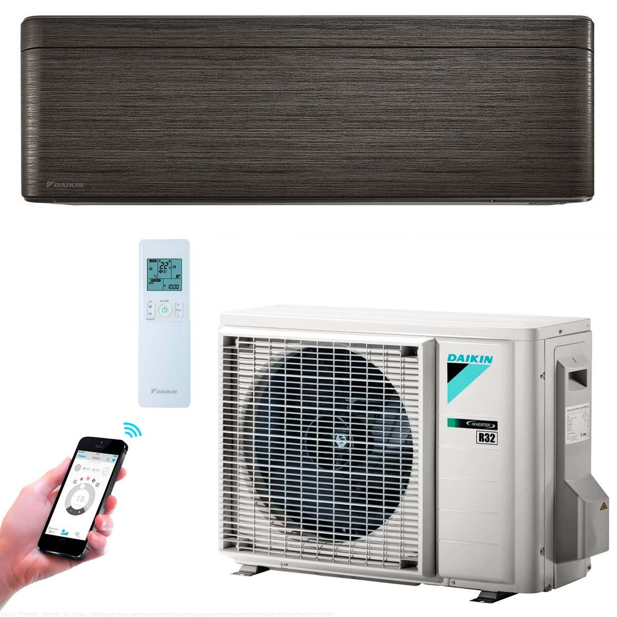 Daikin Stylish BlackWood